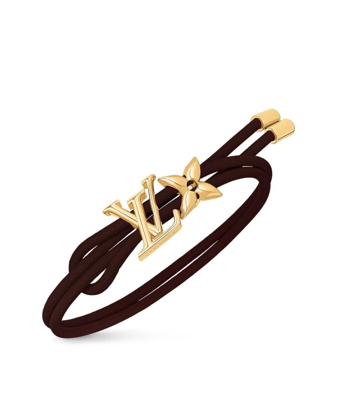 LOUIS VUITTON Коричневый латунный браслет, фото 2