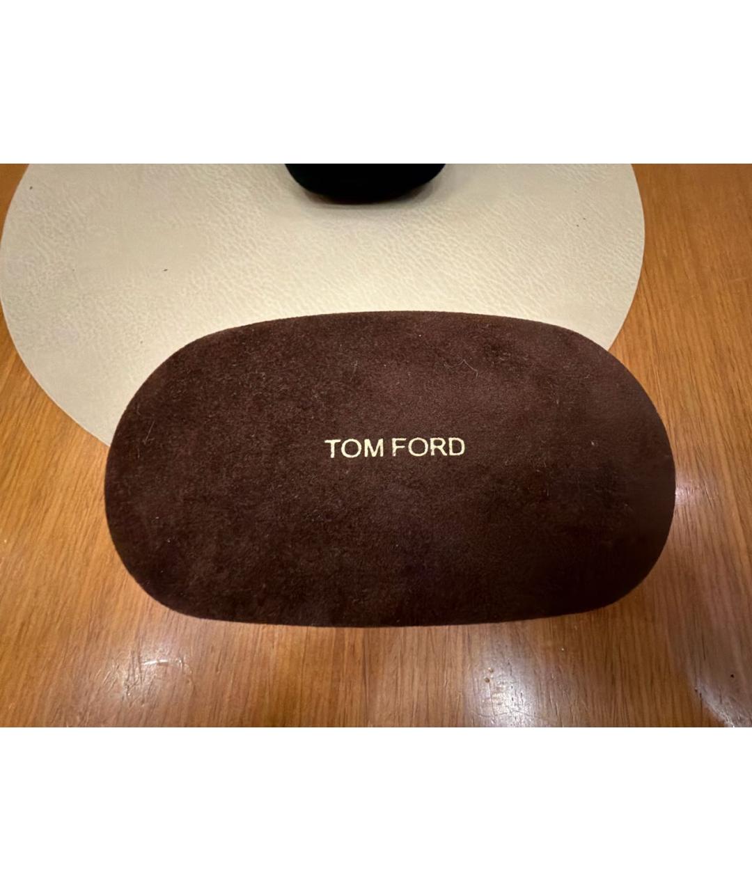 TOM FORD Черные металлические солнцезащитные очки, фото 4