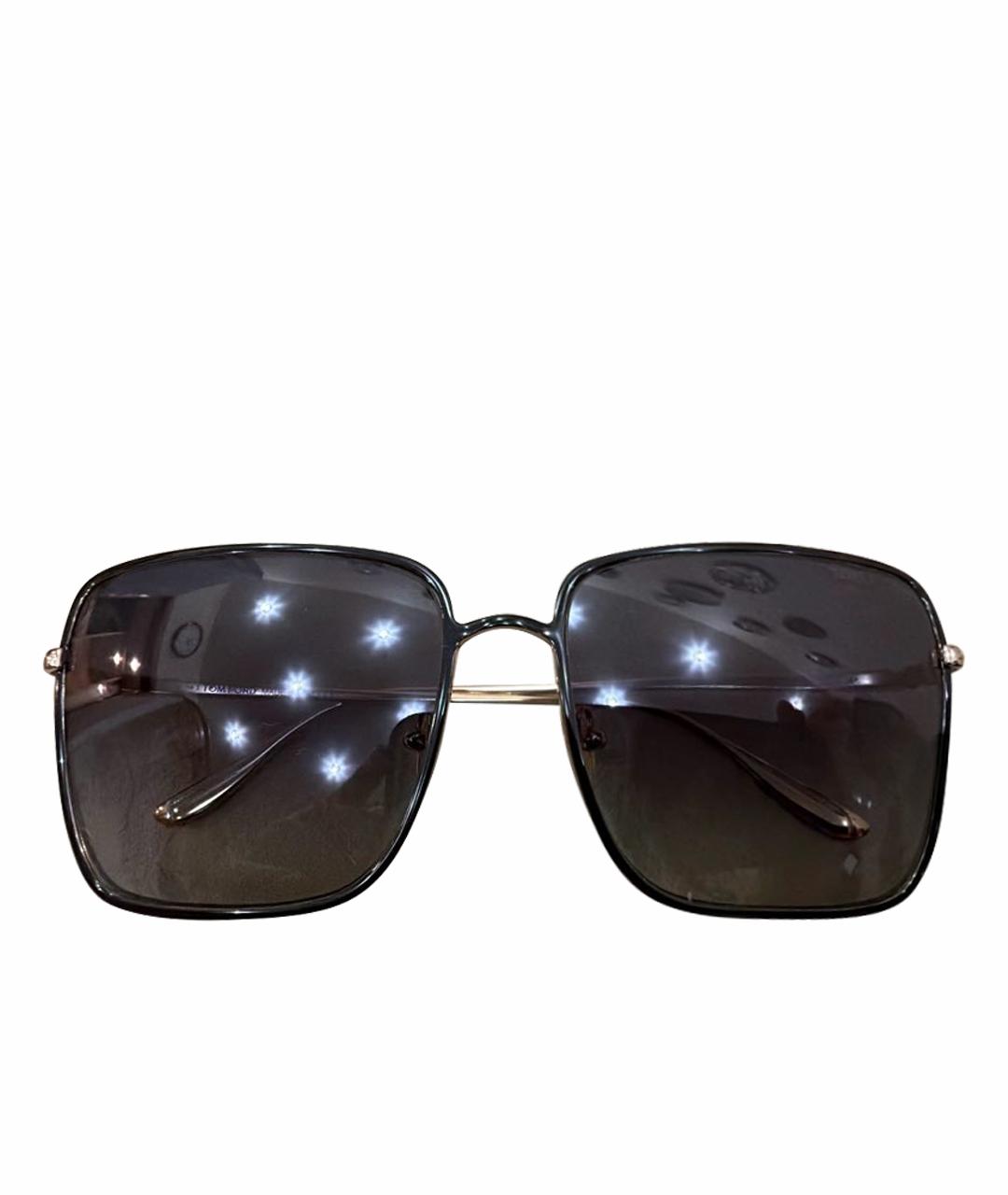 TOM FORD Черные металлические солнцезащитные очки, фото 1