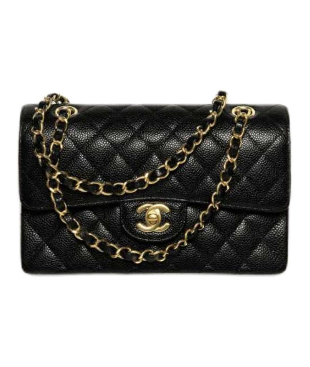 CHANEL Черная кожаная сумка через плечо, фото 2