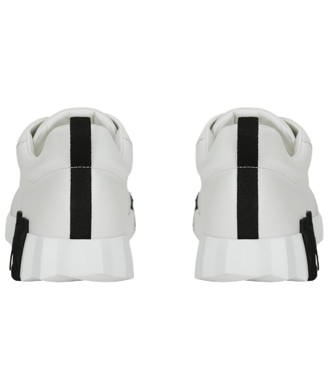 HERMES Белые кожаные низкие кроссовки / кеды, фото 4