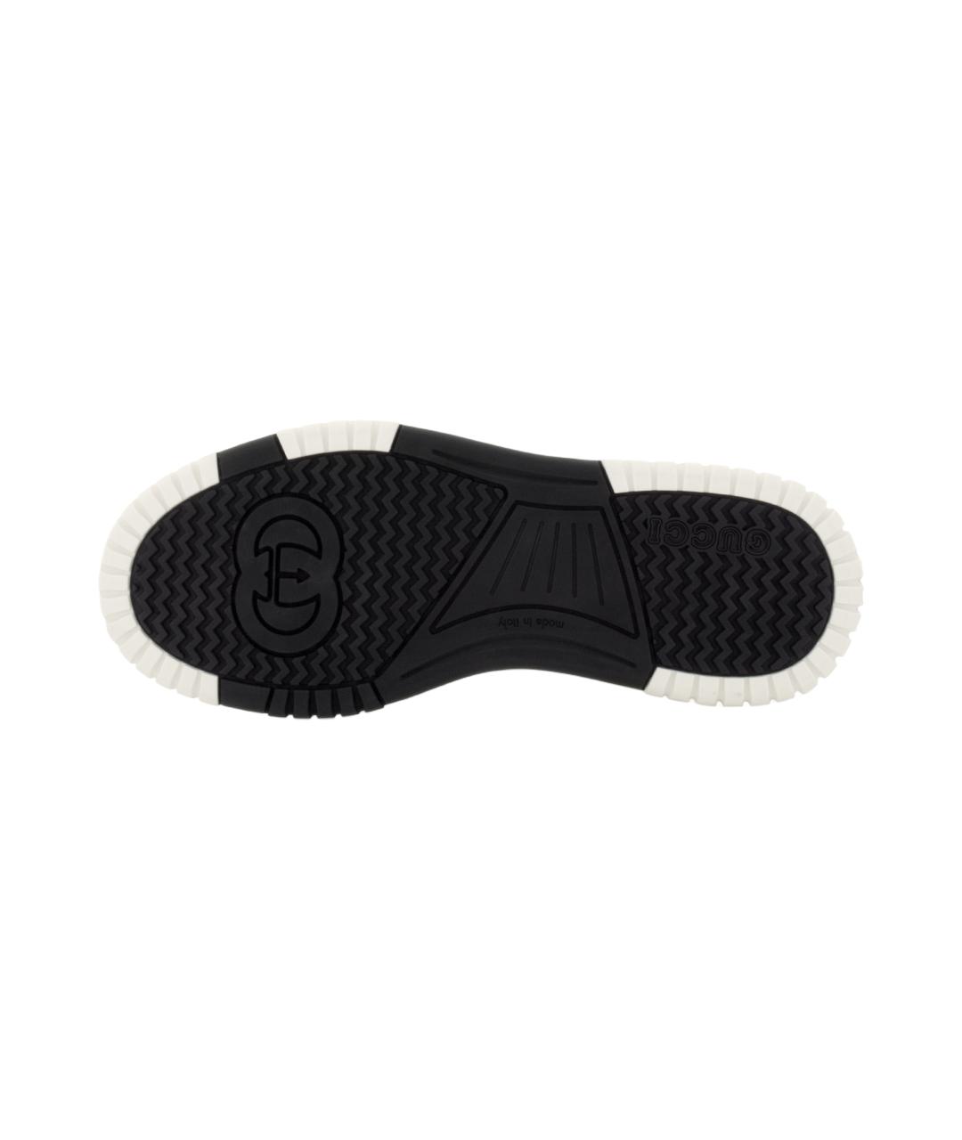 GUCCI Белые кожаные кроссовки, фото 6