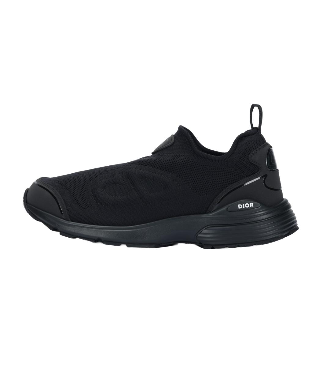 CHRISTIAN DIOR Черные текстильные высокие кроссовки / кеды, фото 2