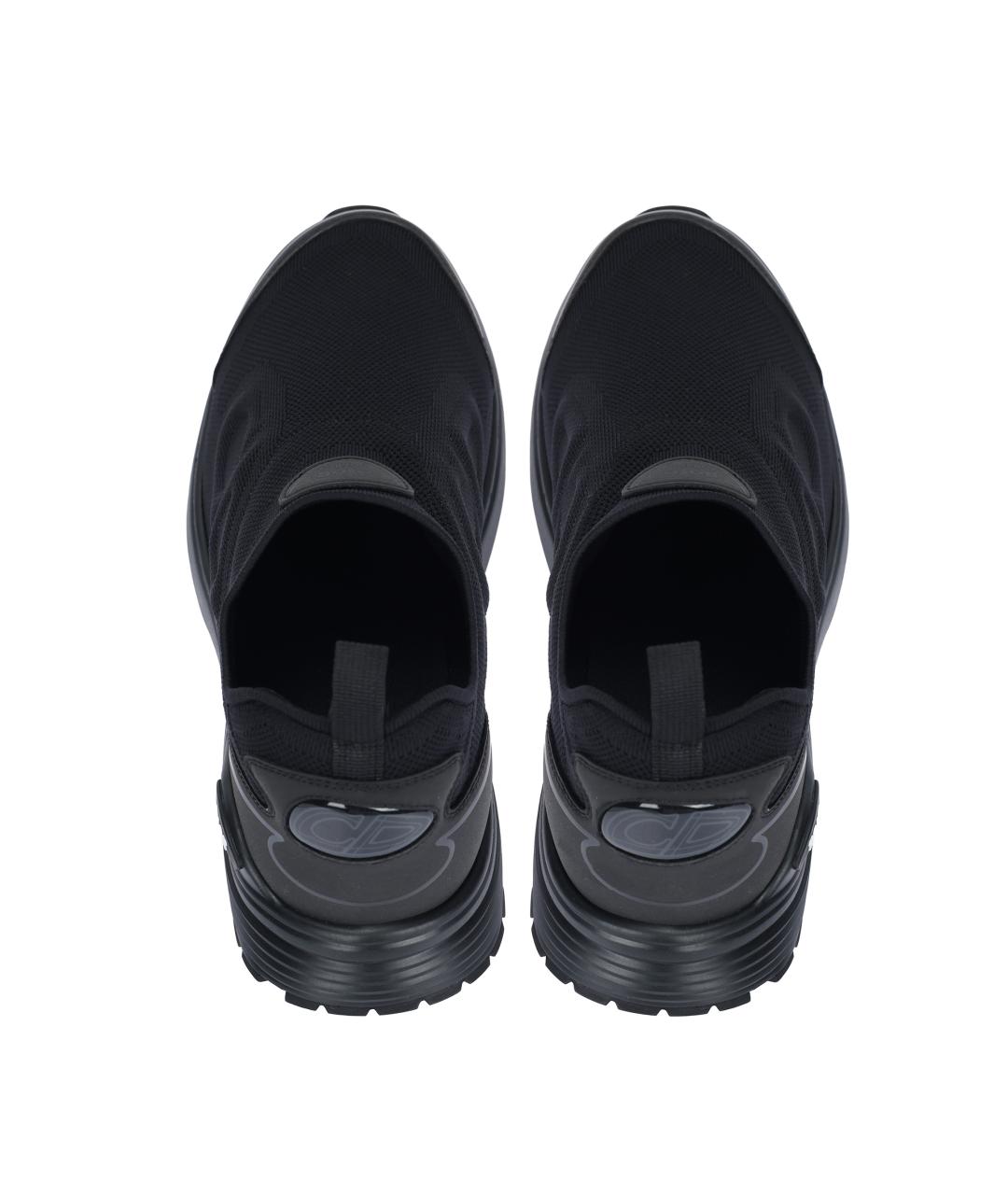 CHRISTIAN DIOR Черные текстильные высокие кроссовки / кеды, фото 3