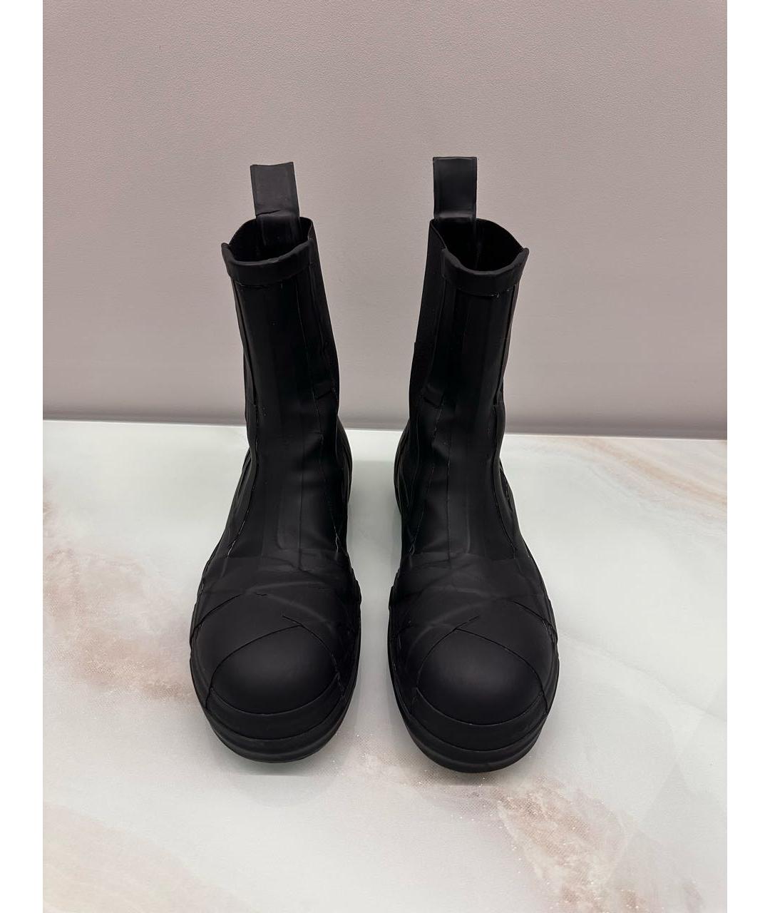 RICK OWENS Черные высокие ботинки, фото 3