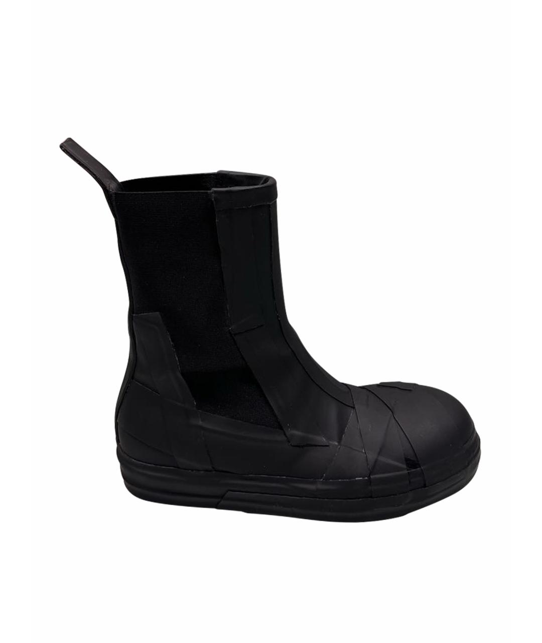 RICK OWENS Черные высокие ботинки, фото 1