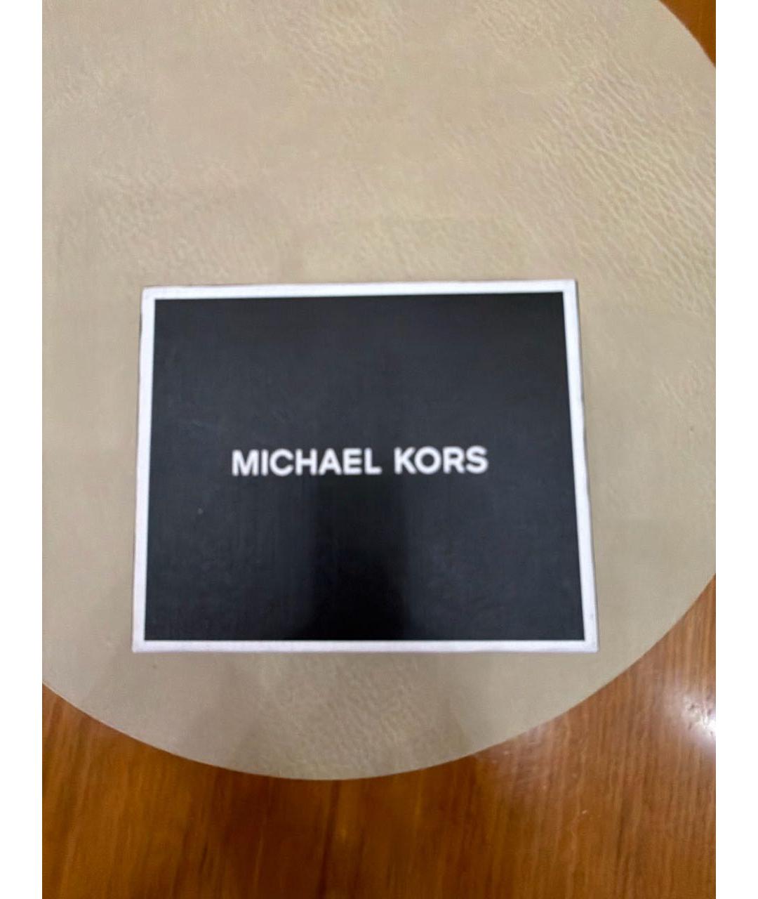 MICHAEL KORS Серый кожаный кошелек, фото 4