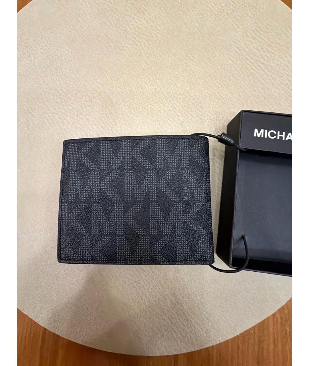 MICHAEL KORS Серый кожаный кошелек, фото 2