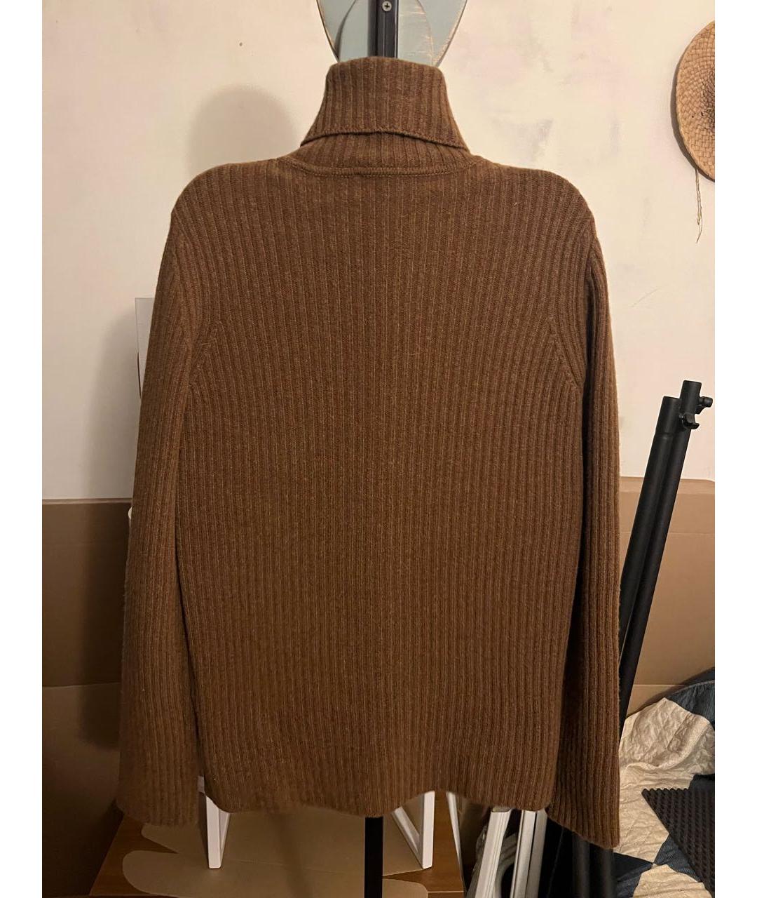 SAINT LAURENT Коричневая шерстяная водолазка, фото 2