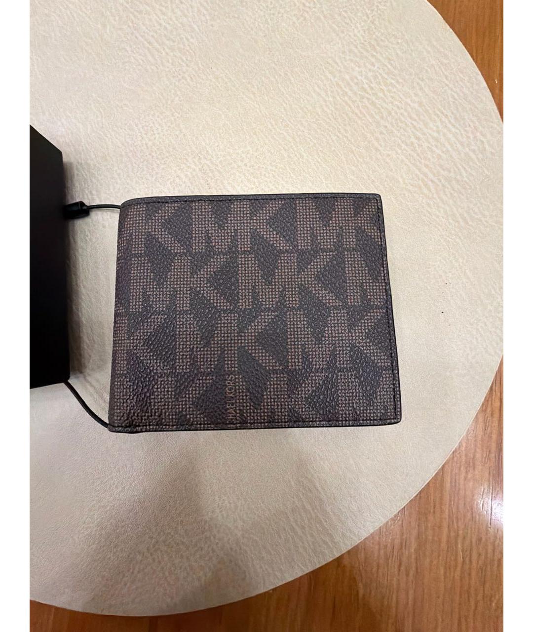 MICHAEL KORS Коричневый кожаный кошелек, фото 4