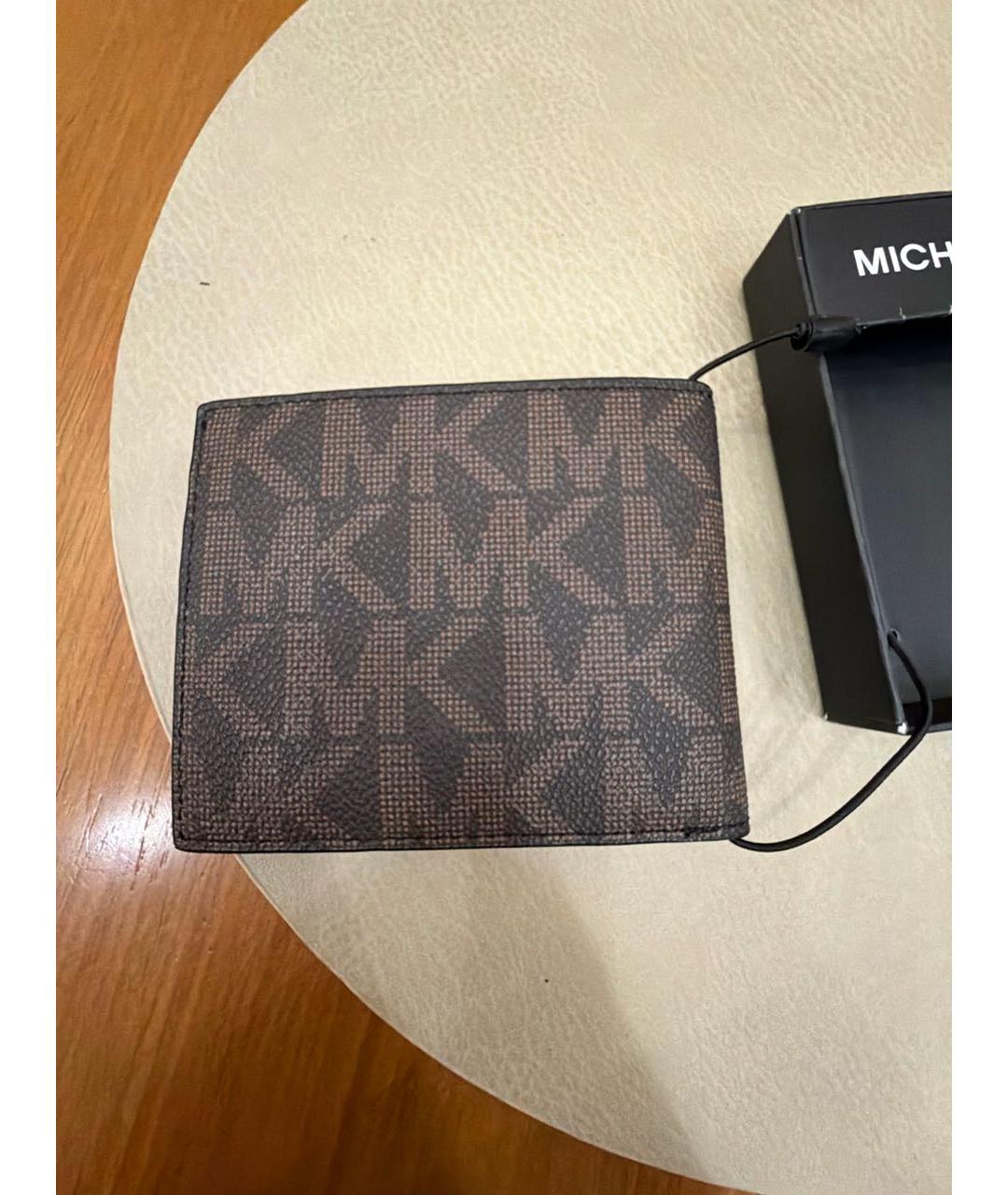MICHAEL KORS Коричневый кожаный кошелек, фото 2