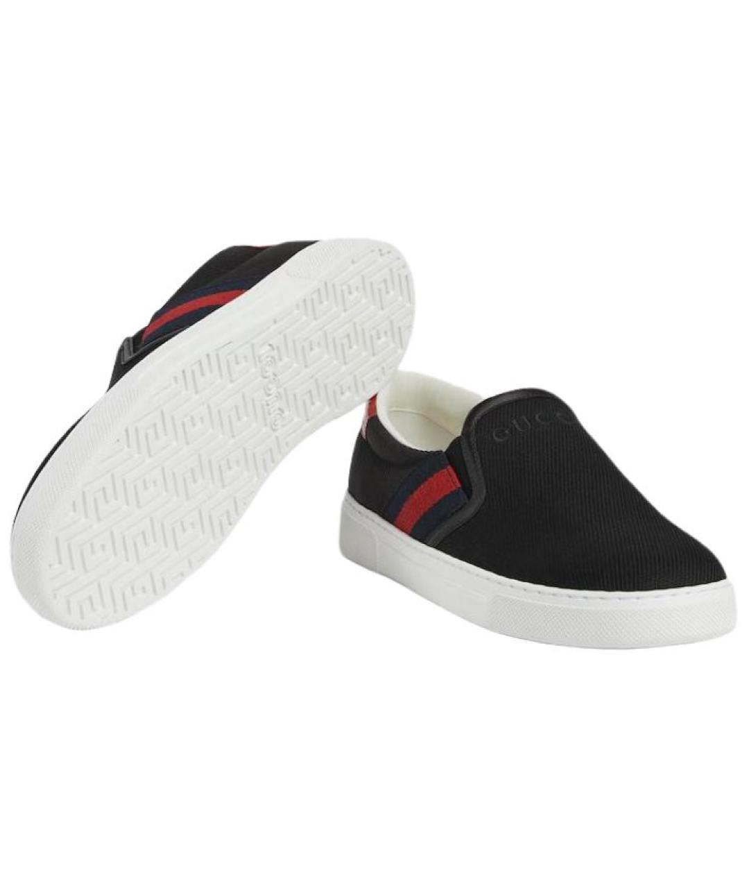 GUCCI Черные слипоны, фото 6