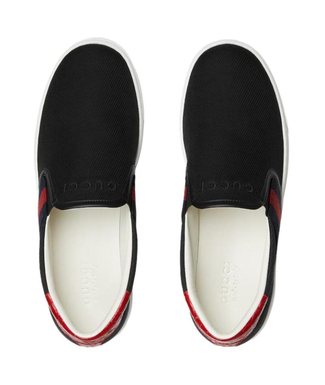 GUCCI Черные слипоны, фото 4