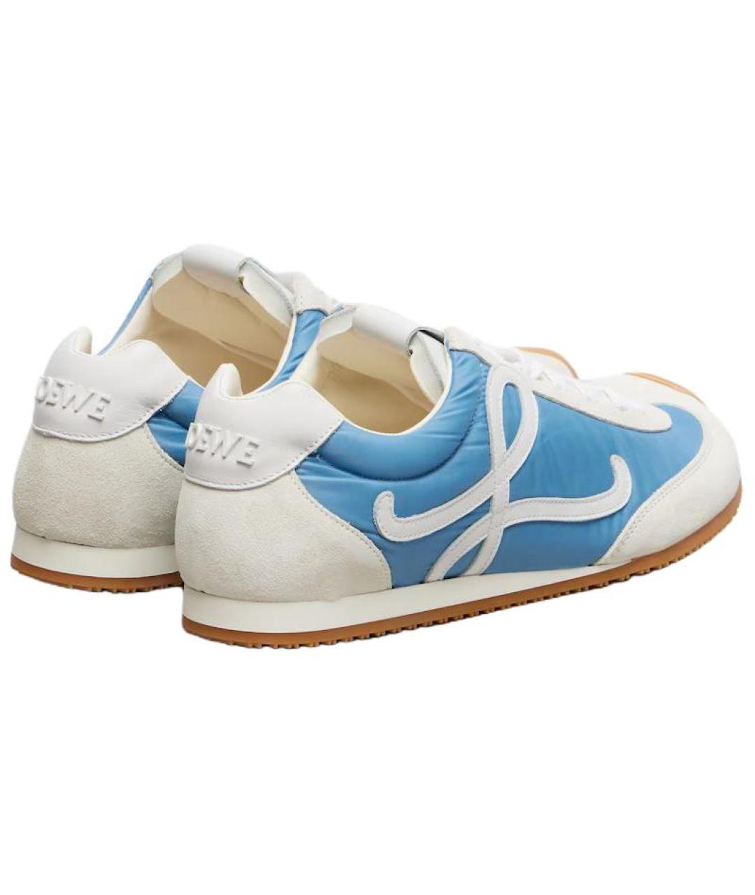 LOEWE Голубые текстильные кеды, фото 4