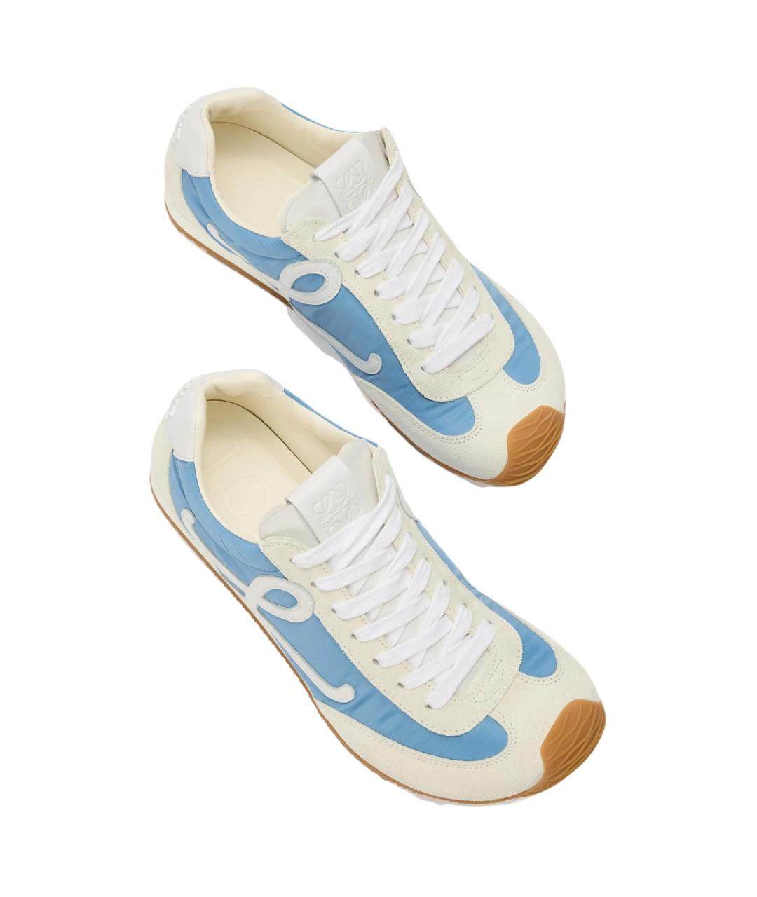 LOEWE Голубые текстильные кеды, фото 5