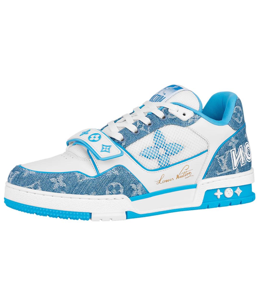 LOUIS VUITTON Мульти текстильные низкие кроссовки / кеды, фото 2