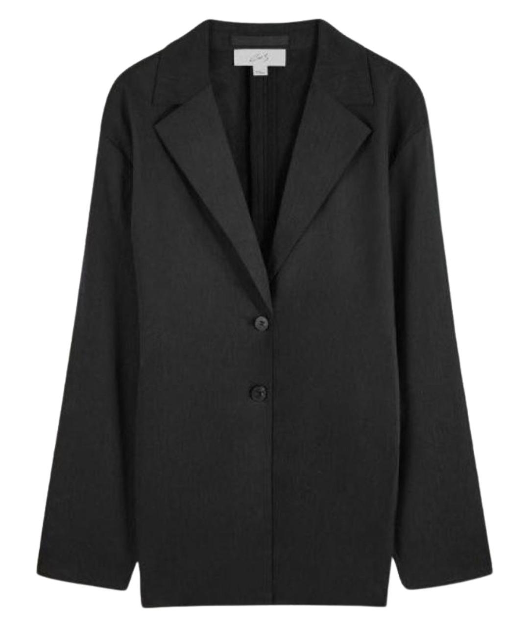 COS Черный льняной жакет/пиджак, фото 1