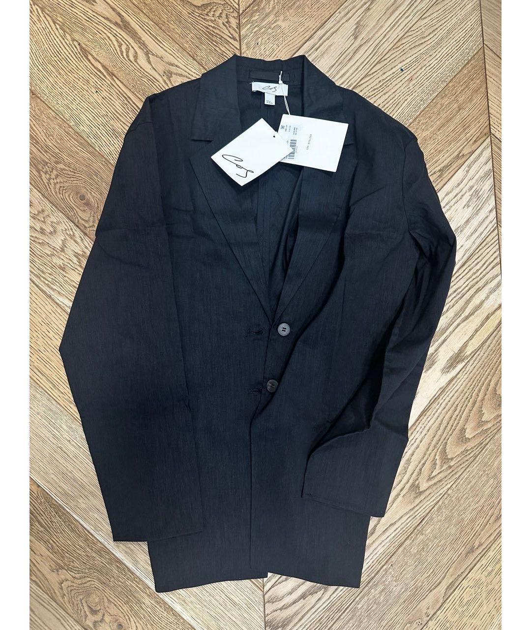 COS Черный льняной жакет/пиджак, фото 4