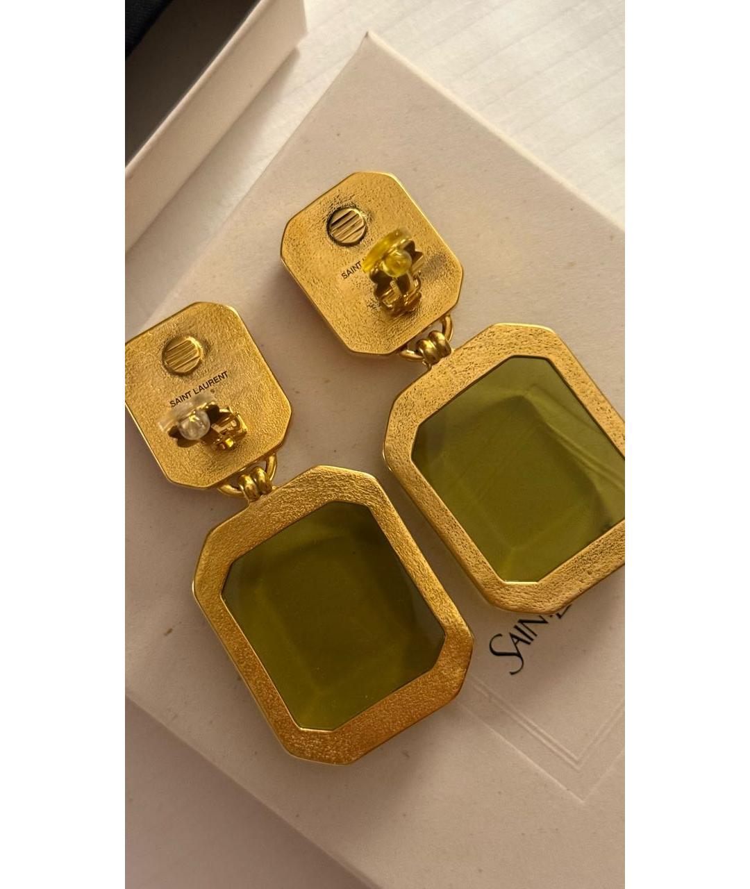 SAINT LAURENT Мульти латунные серьги, фото 4