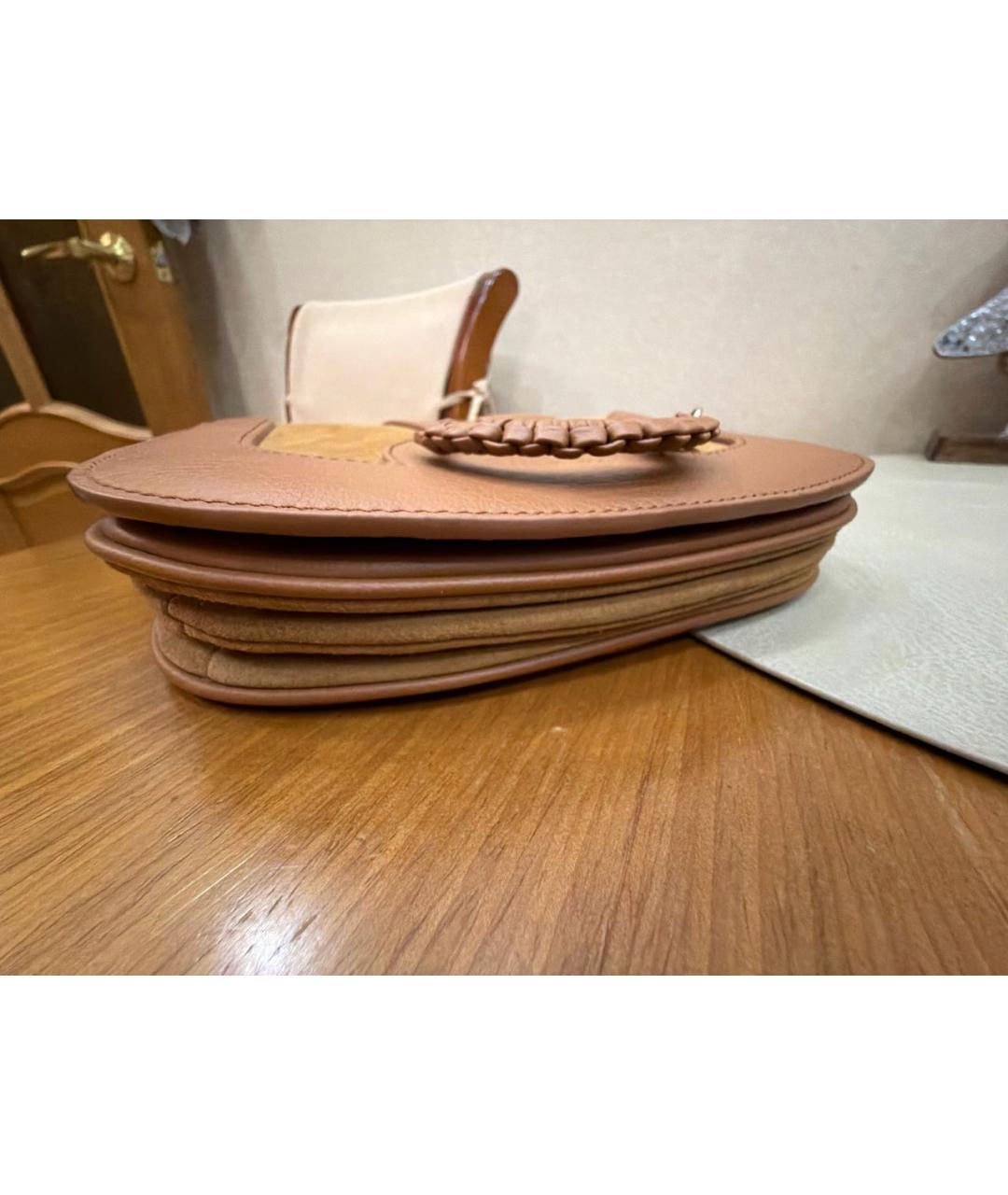 SEE BY CHLOE Горчичная замшевая сумка через плечо, фото 5