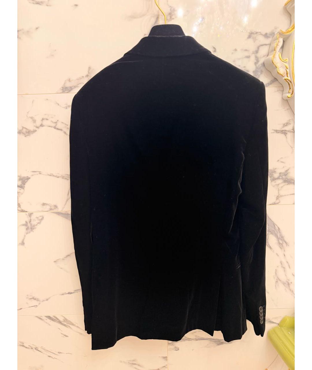 GIORGIO ARMANI Черный бархатный пиджак, фото 2