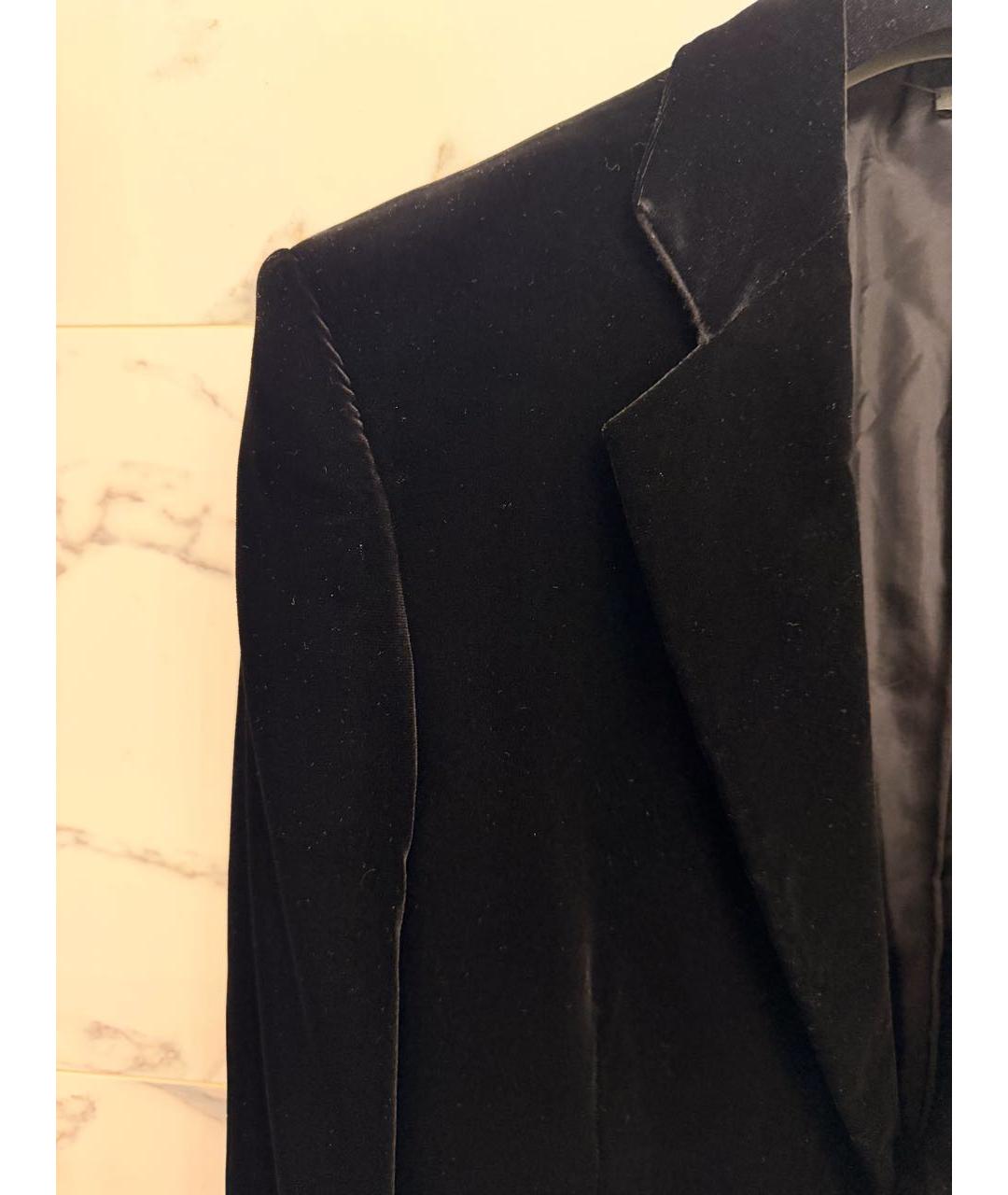 GIORGIO ARMANI Черный бархатный пиджак, фото 3