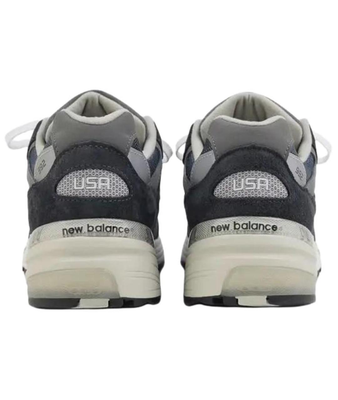 NEW BALANCE Темно-синие замшевые кроссовки, фото 4