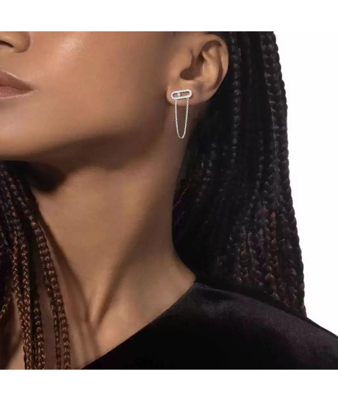 MESSIKA Серебряные серьги из белого золота, фото 3