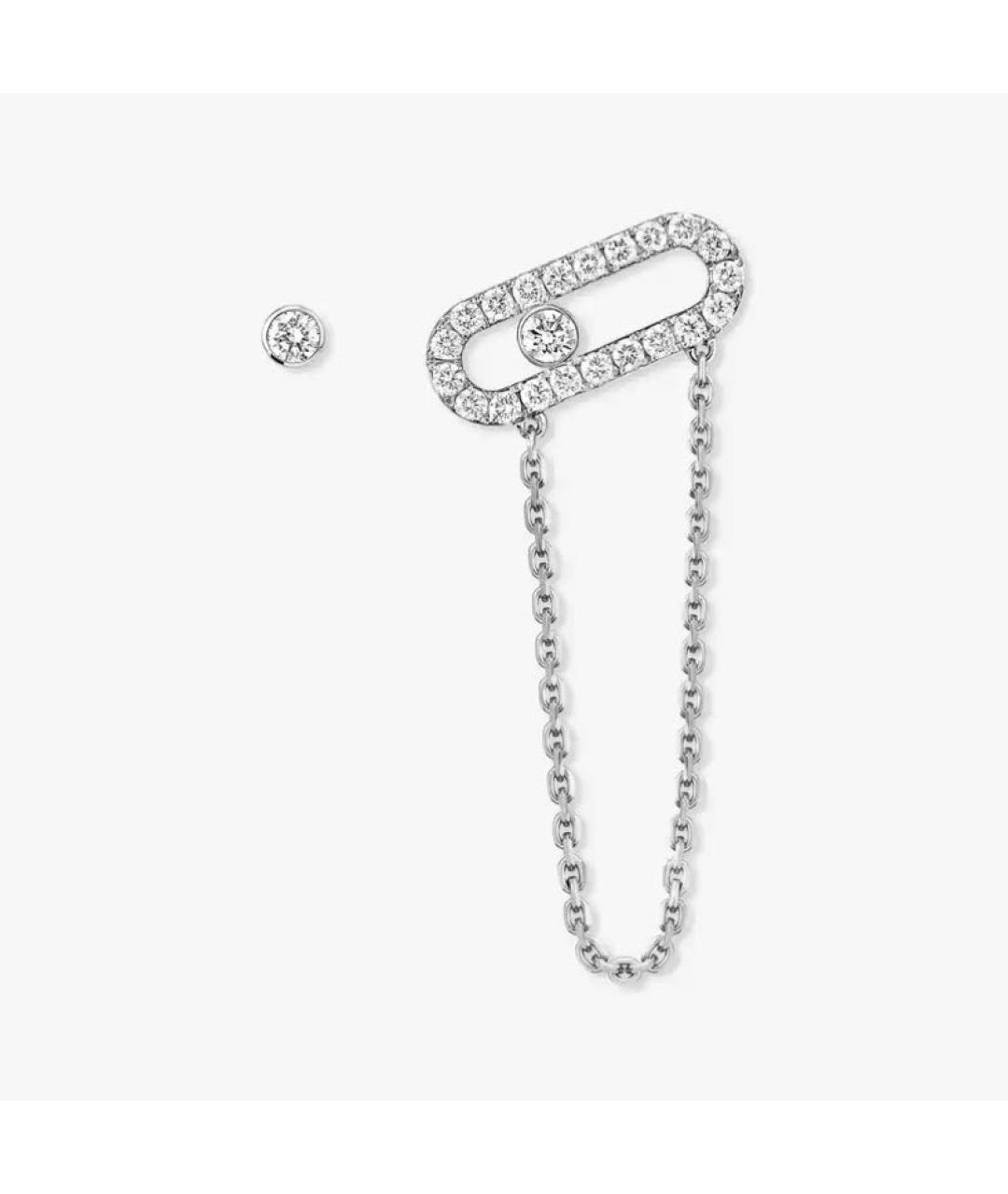 MESSIKA Серебряные серьги из белого золота, фото 2