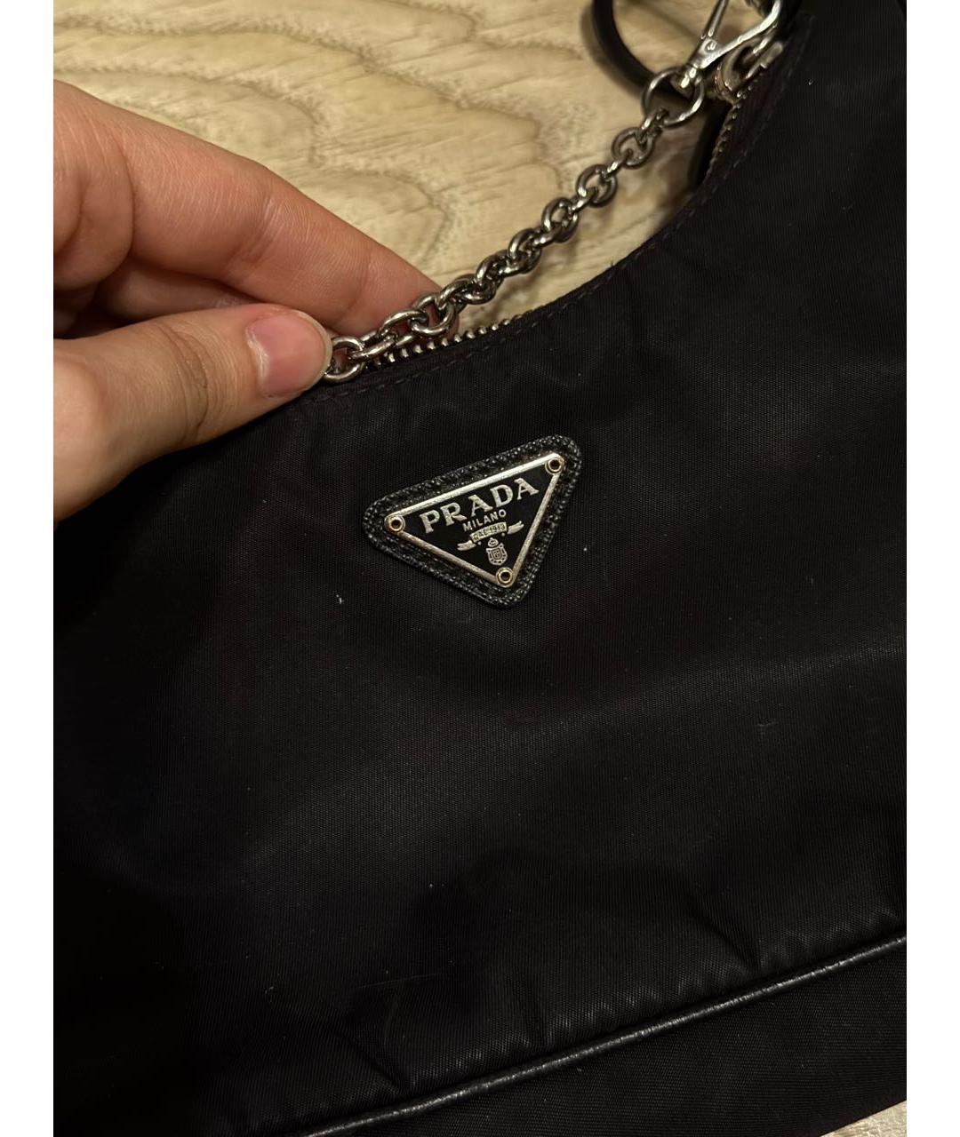 PRADA Черная сумка с короткими ручками, фото 2