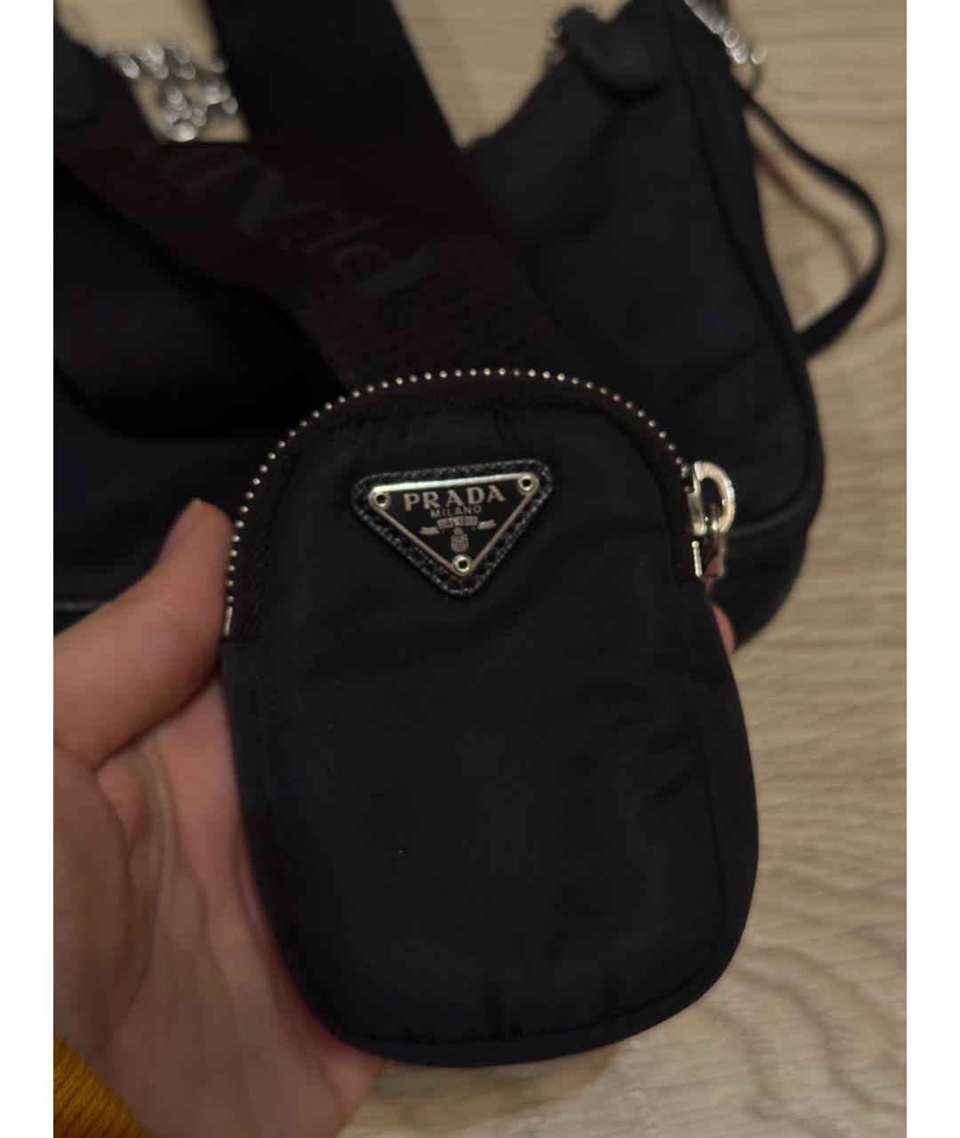 PRADA Черная сумка с короткими ручками, фото 5