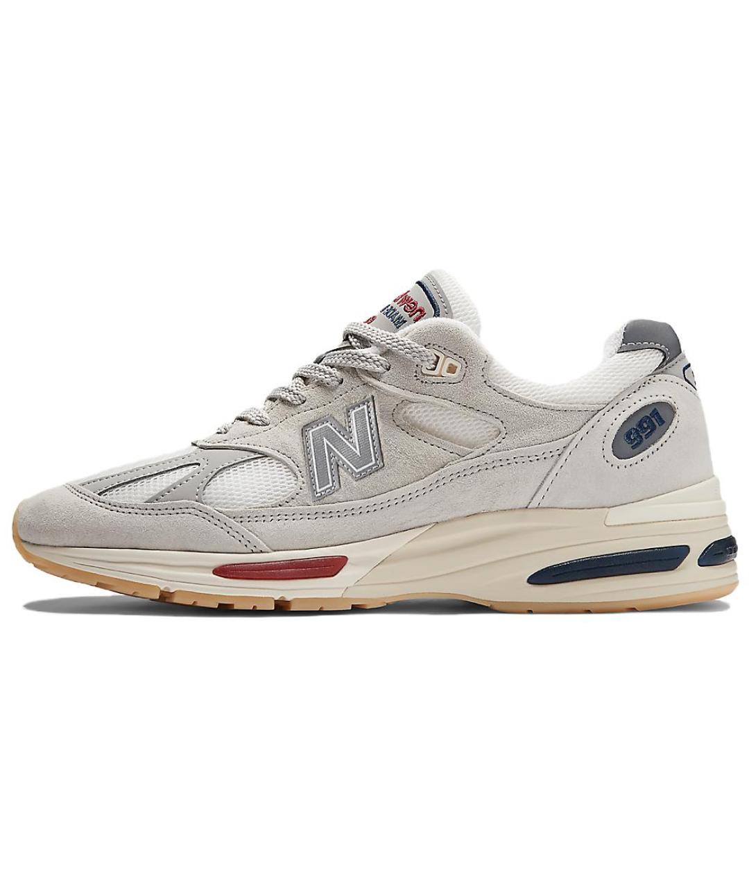 NEW BALANCE Бежевые замшевые высокие кроссовки / кеды, фото 2