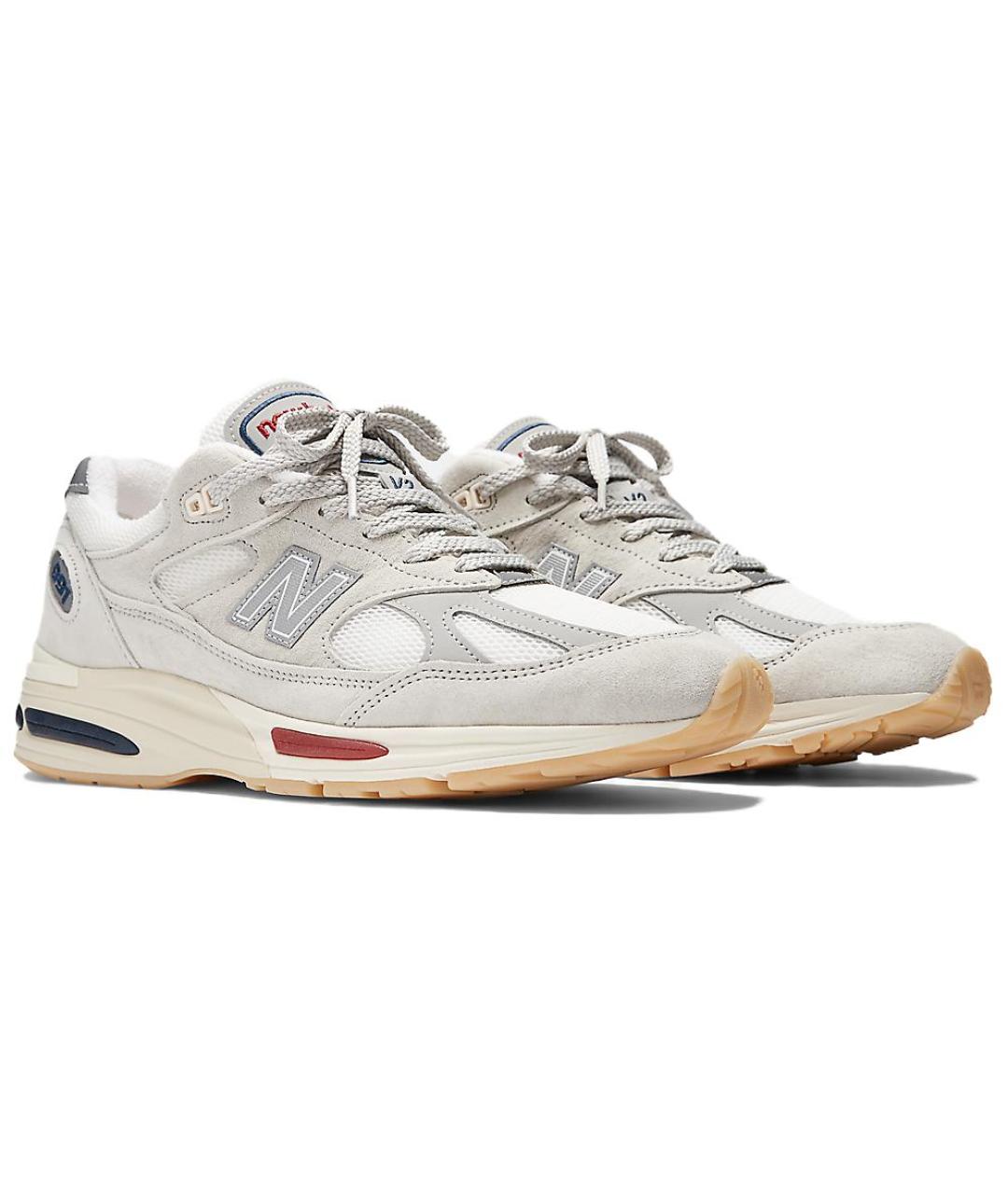 NEW BALANCE Бежевые замшевые высокие кроссовки / кеды, фото 4