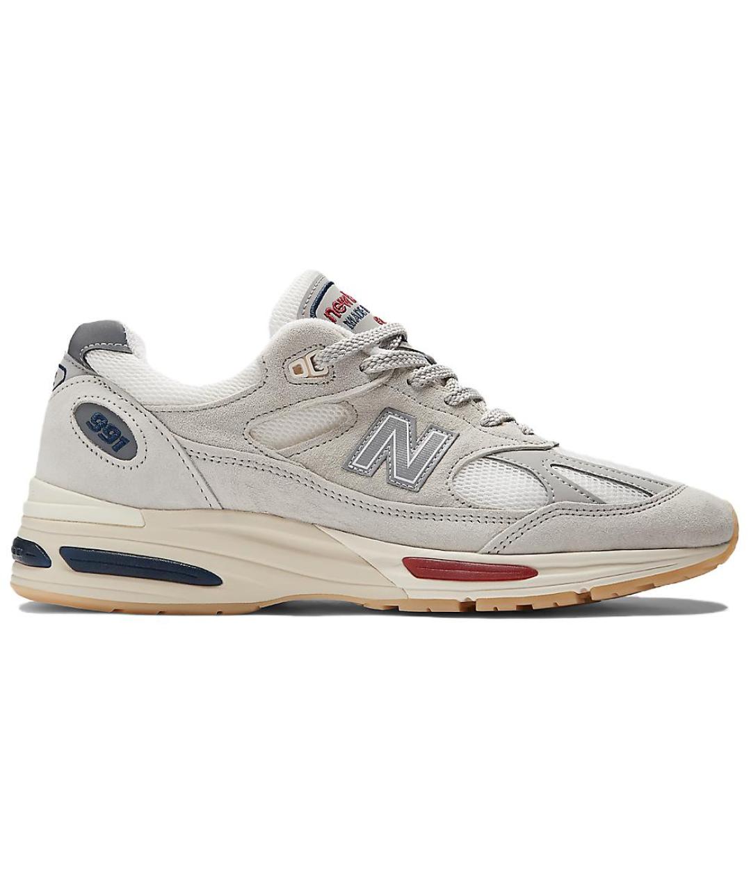 NEW BALANCE Бежевые замшевые высокие кроссовки / кеды, фото 1