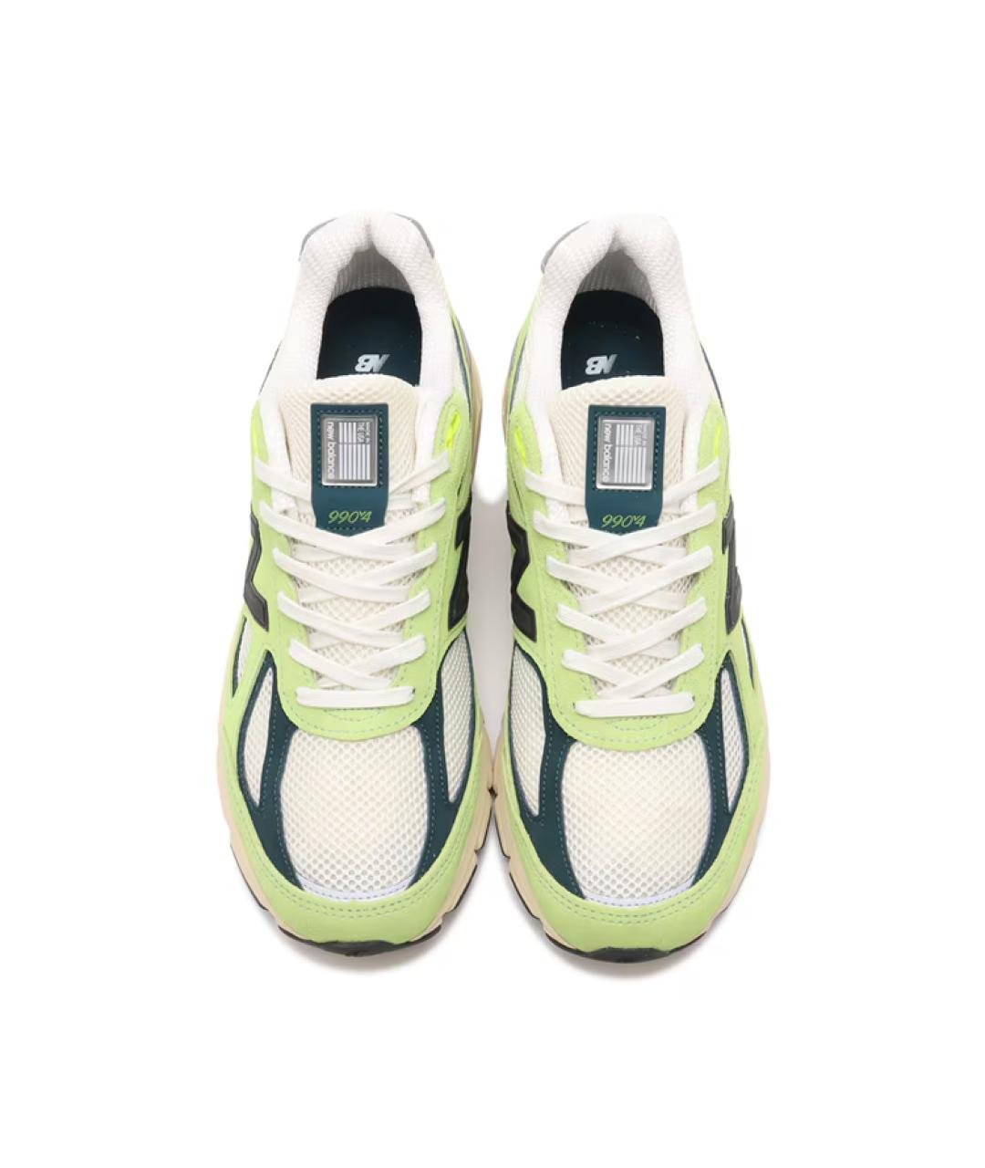 NEW BALANCE Зеленые замшевые высокие кроссовки / кеды, фото 3