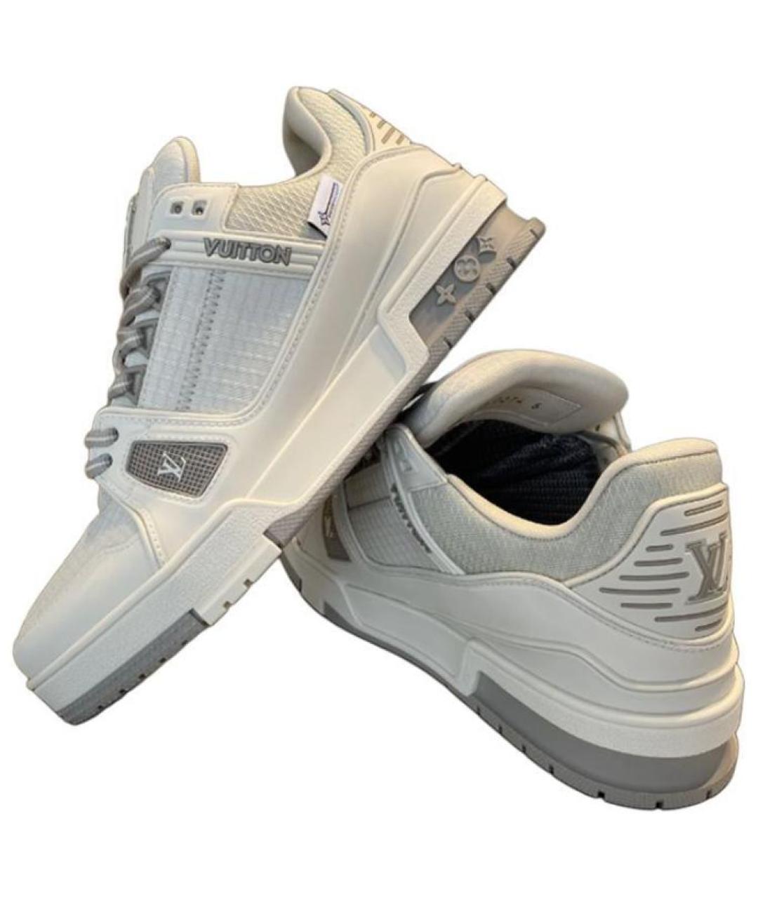 LOUIS VUITTON Серые низкие кроссовки / кеды, фото 5