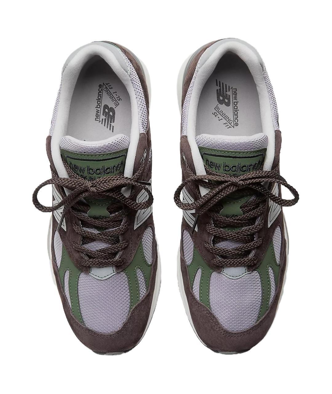 NEW BALANCE Коричневые замшевые кроссовки, фото 4