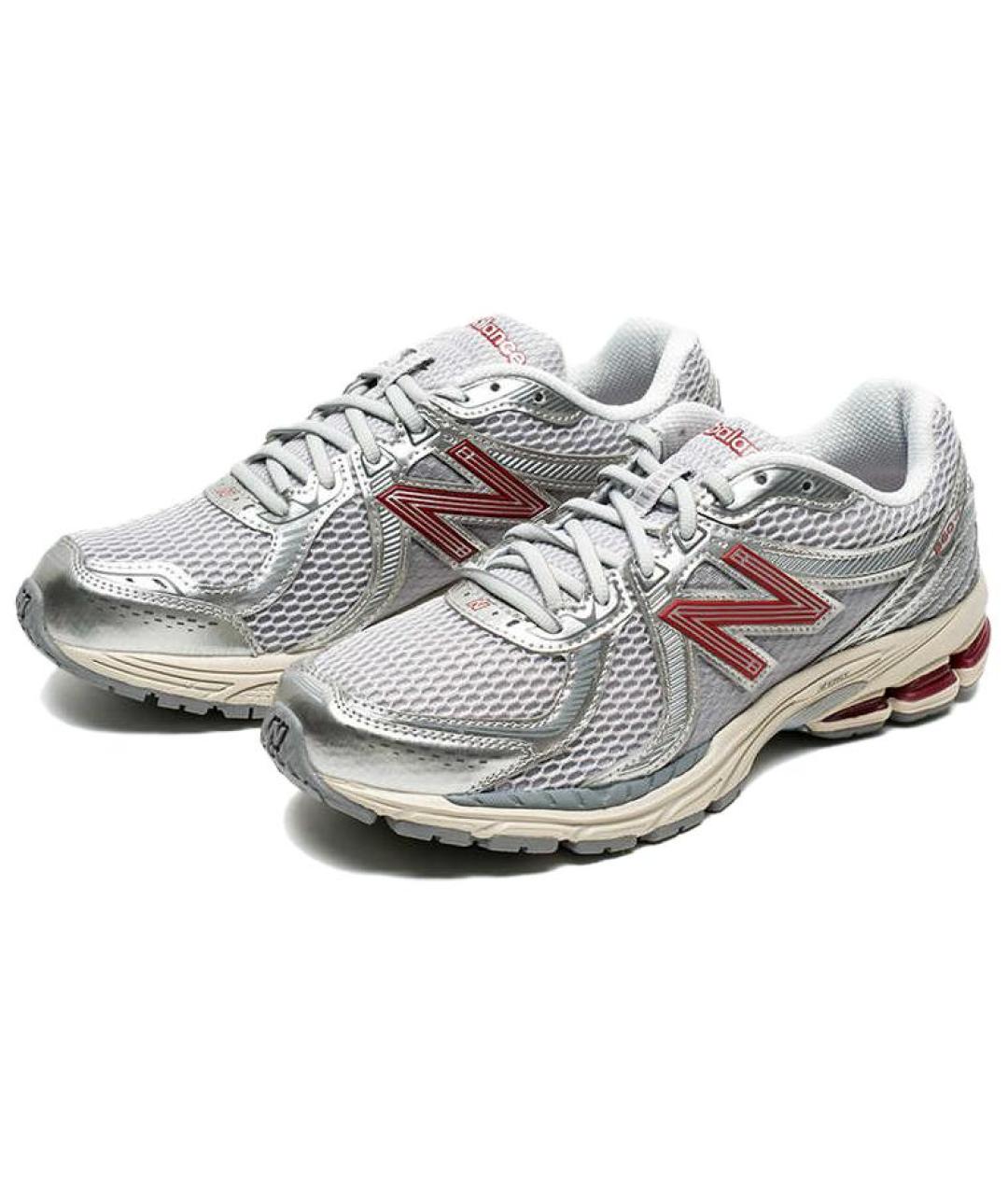 NEW BALANCE Серебряные кроссовки, фото 3