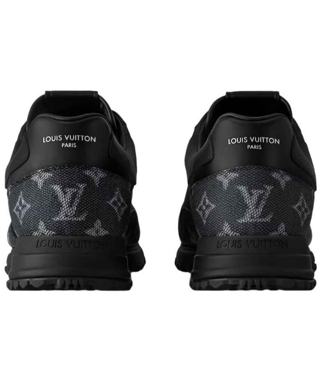 LOUIS VUITTON Черные кожаные низкие кроссовки / кеды, фото 5