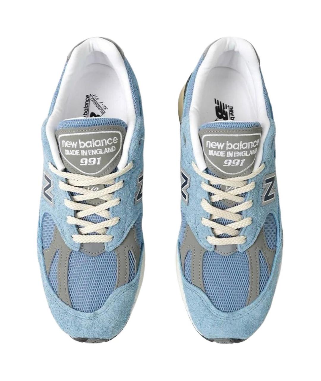 NEW BALANCE Голубые замшевые высокие кроссовки / кеды, фото 2