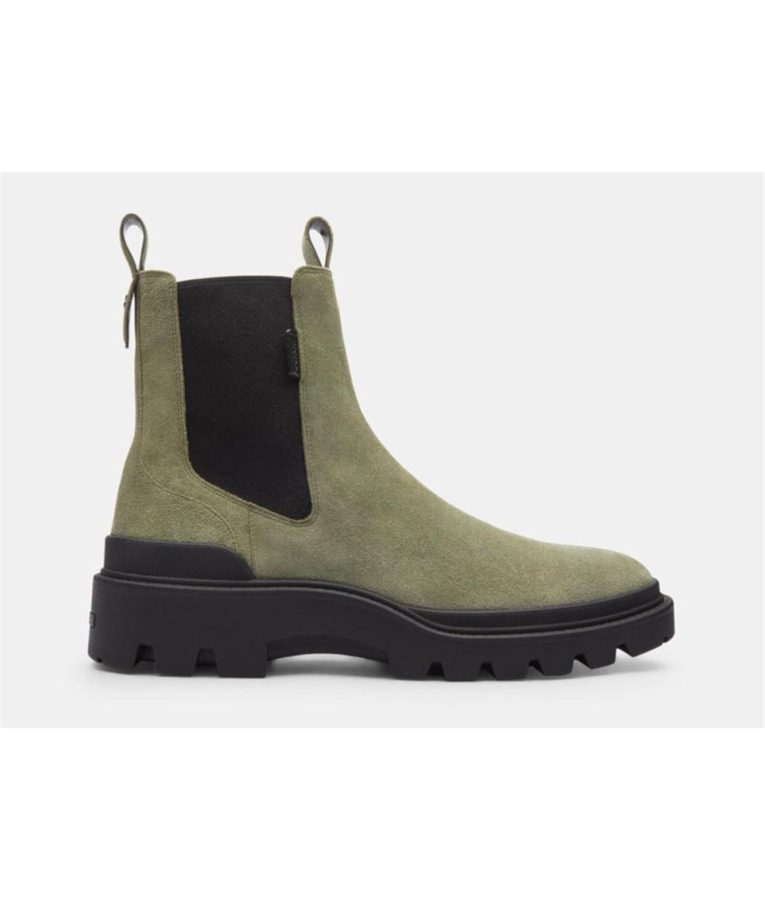 COACH Хаки замшевые полусапоги, фото 7