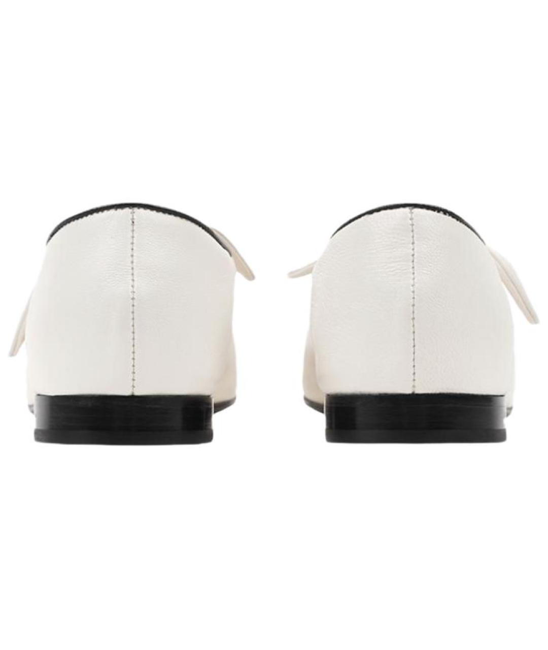 CHANEL Белые кожаные туфли, фото 5