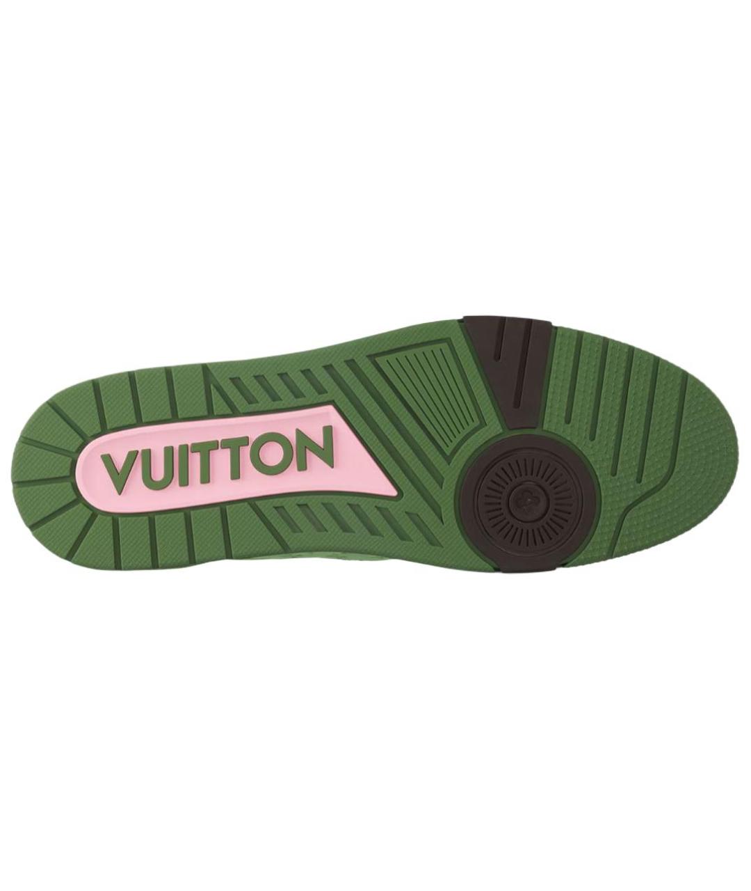 LOUIS VUITTON Зеленые низкие кроссовки / кеды, фото 6