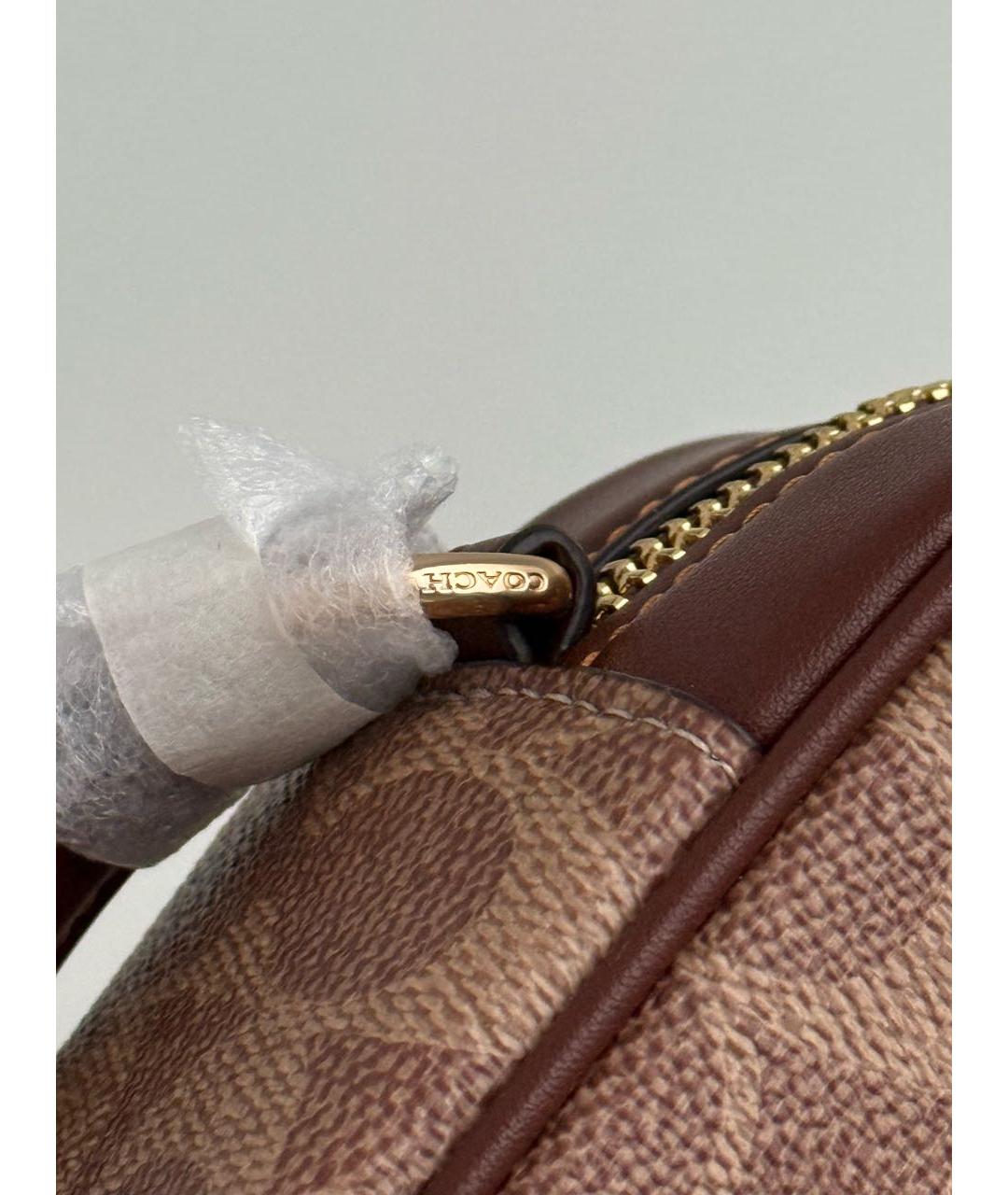 COACH Коричневая сумка через плечо, фото 5