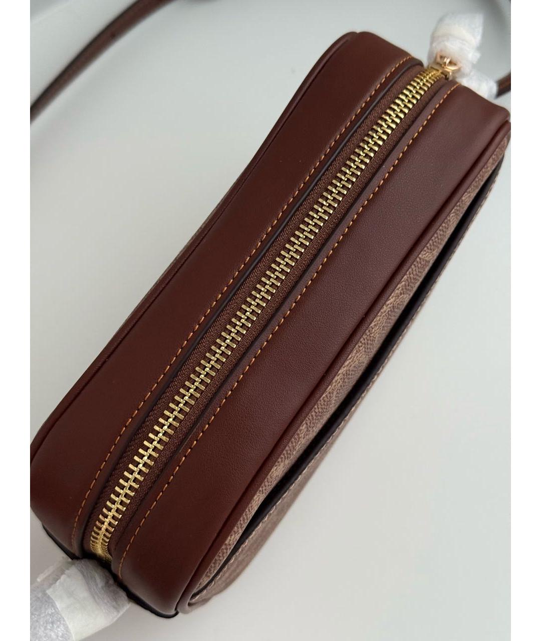 COACH Коричневая сумка через плечо, фото 6