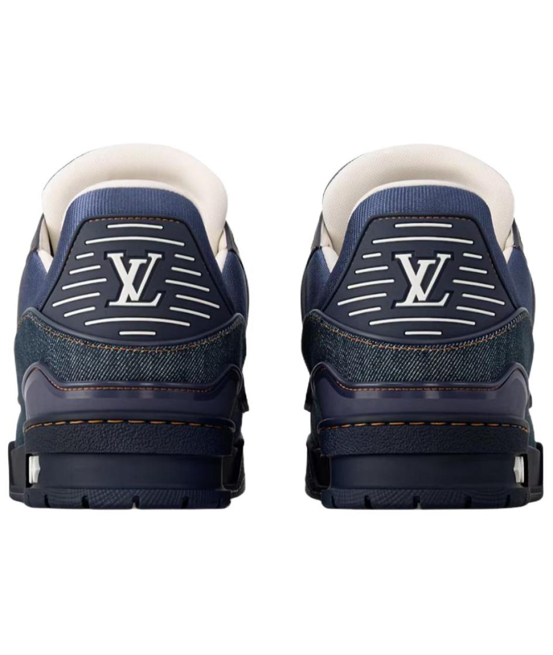 LOUIS VUITTON Синие низкие кроссовки / кеды, фото 3