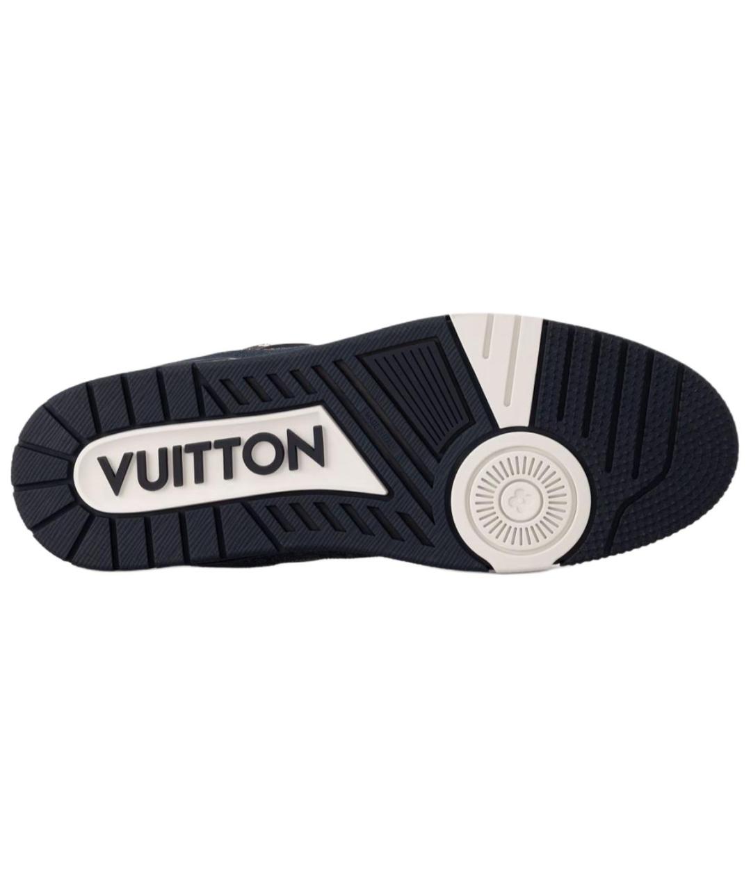 LOUIS VUITTON Синие низкие кроссовки / кеды, фото 5