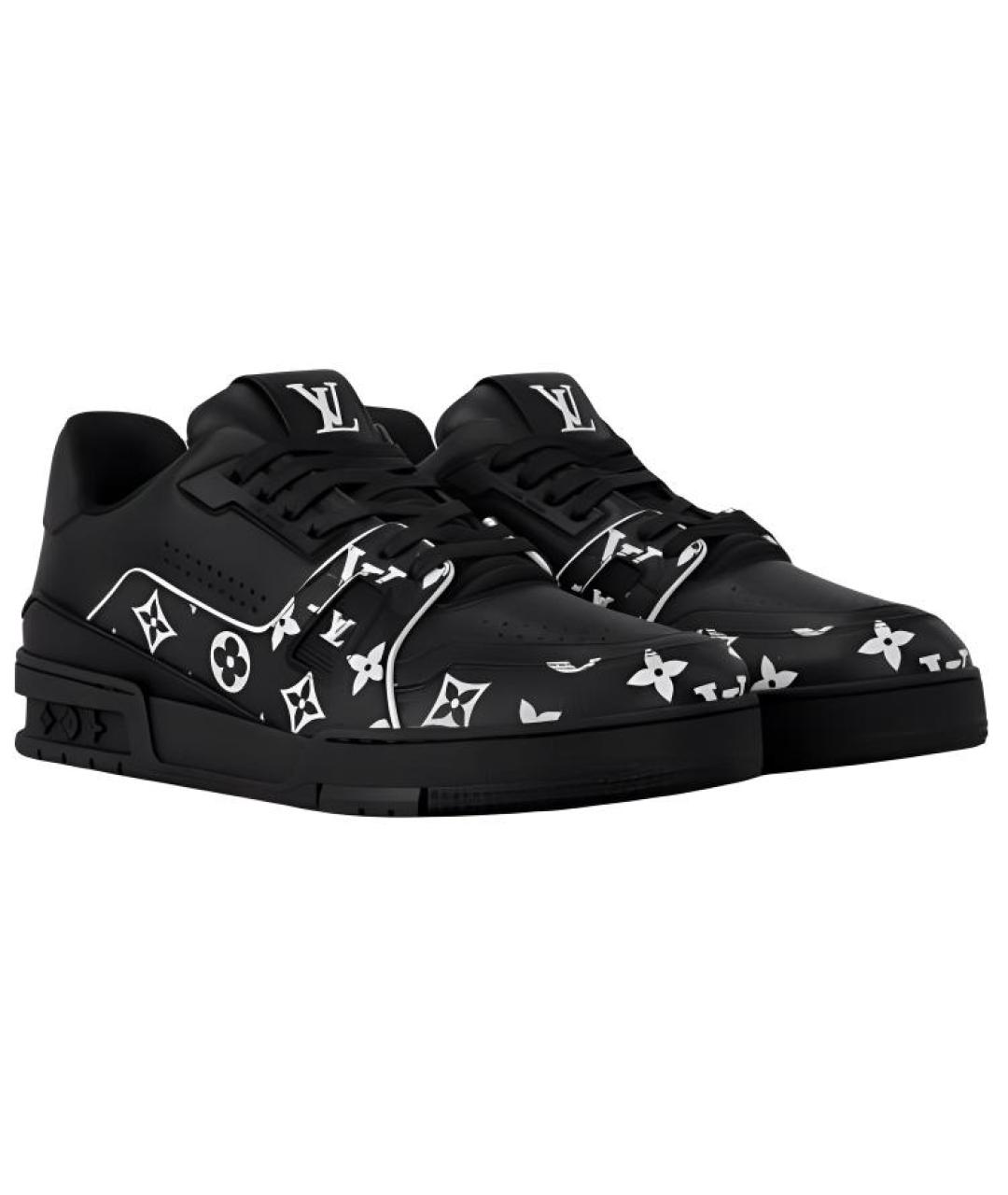 LOUIS VUITTON Кожаные низкие кроссовки / кеды, фото 3
