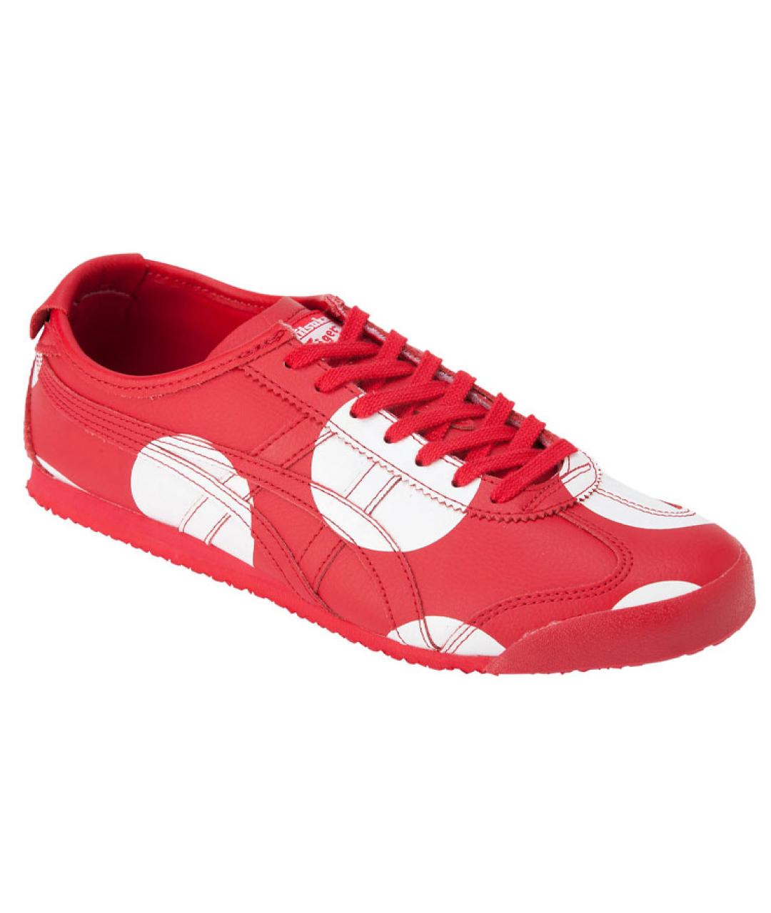 ONITSUKA TIGER Красные кожаные кеды, фото 3