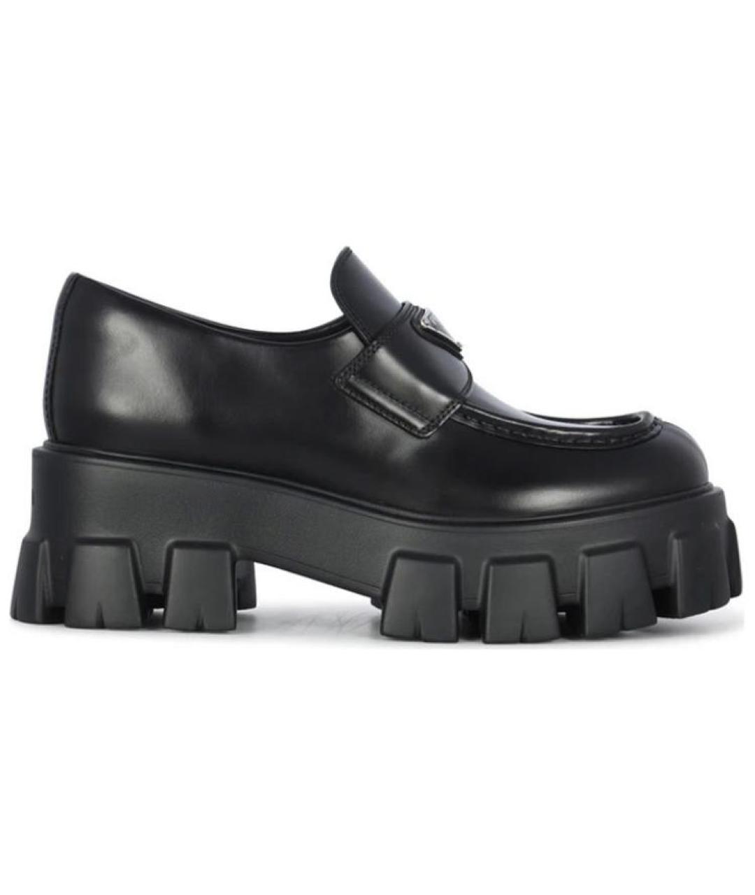 PRADA Черные кожаные лоферы, фото 6